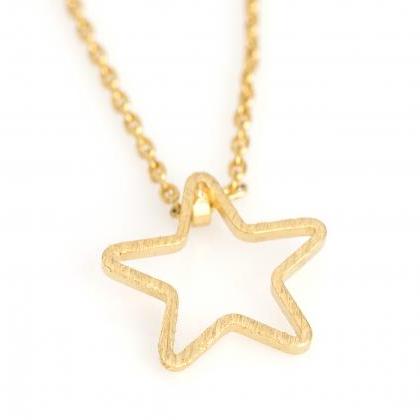 1 Star Necklace Delicate Scratch Star Necklace..