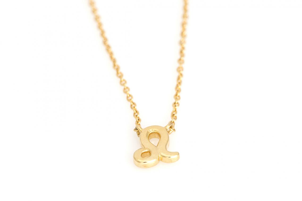 Leo Necklace Zodiac Necklace Gold Plated Over Brass 5naan15